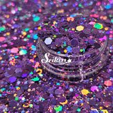 Amethyst Galaxy Holographic Chunky Glitter - Purple Glitter